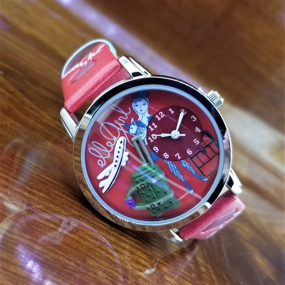 New ELLE GIRL Fashion is My Passion Travel Flight Attendant Paris Watch